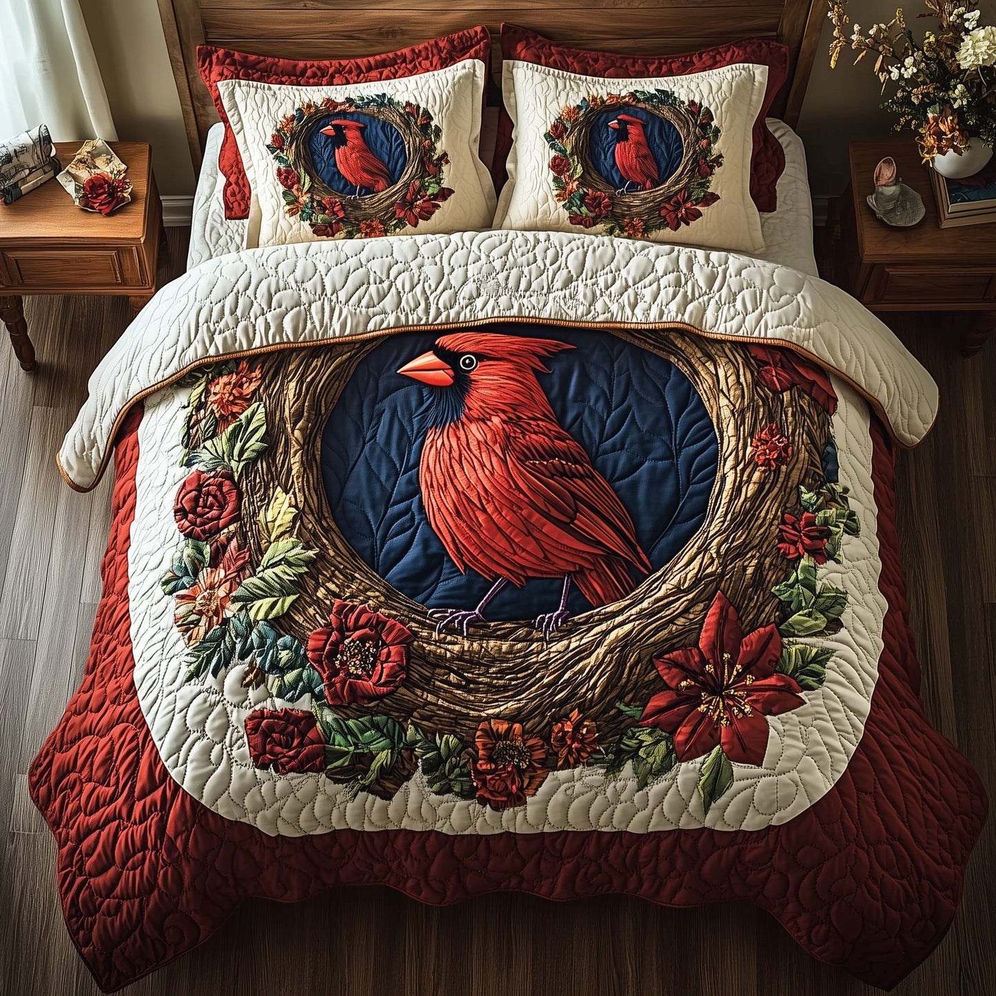 Woodland Serenade 3-Piece Quilted Bedding Set GFTOTP6804