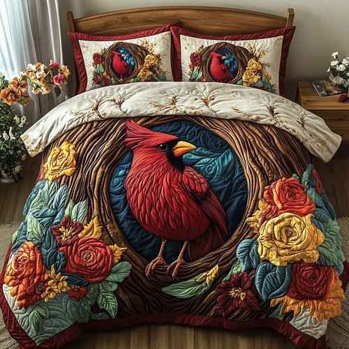 Woodland Serenade 3-Piece Quilted Bedding Set GFTOTP6805