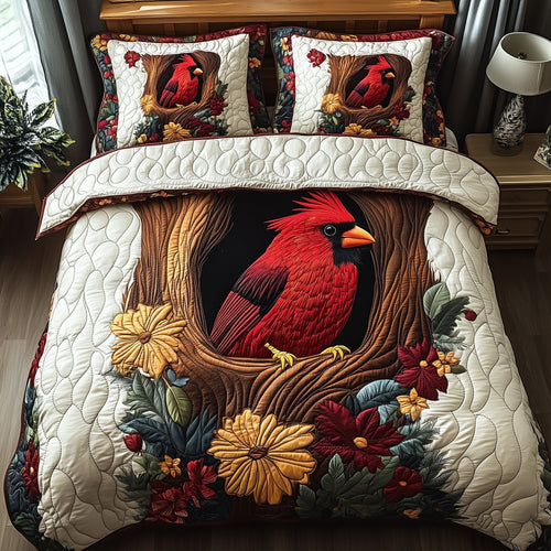 Woodland Serenade 3-Piece Quilted Bedding Set GFTOTP6806