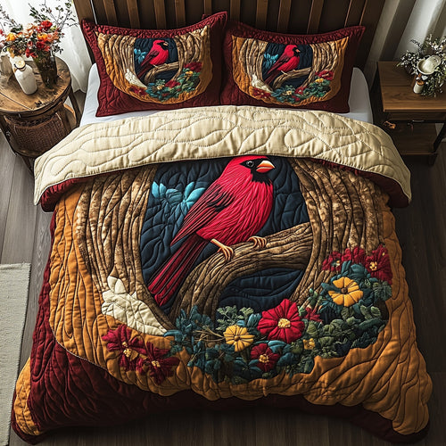 Woodland Serenade 3-Piece Quilted Bedding Set GFTOTP6807