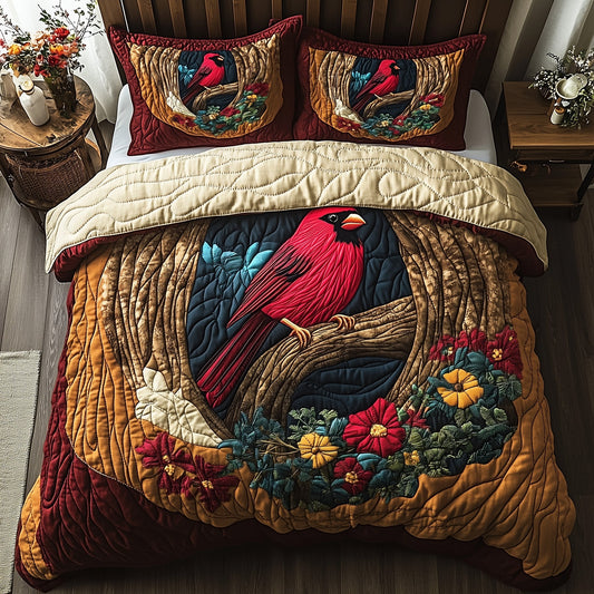 Woodland Serenade 3-Piece Quilted Bedding Set GFTOTP6807
