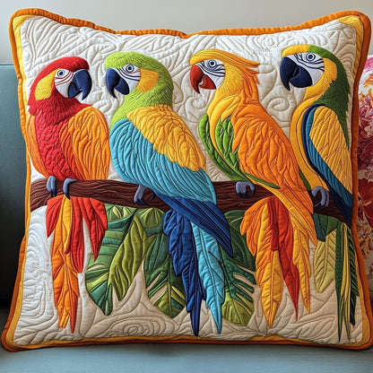 Tropical Parrot Quilted Pillow Case GFTOTP6825