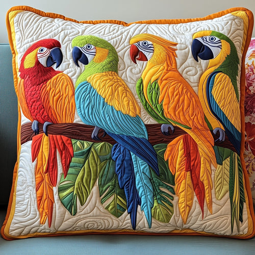 Tropical Parrot Quilted Pillow Case GFTOTP6825