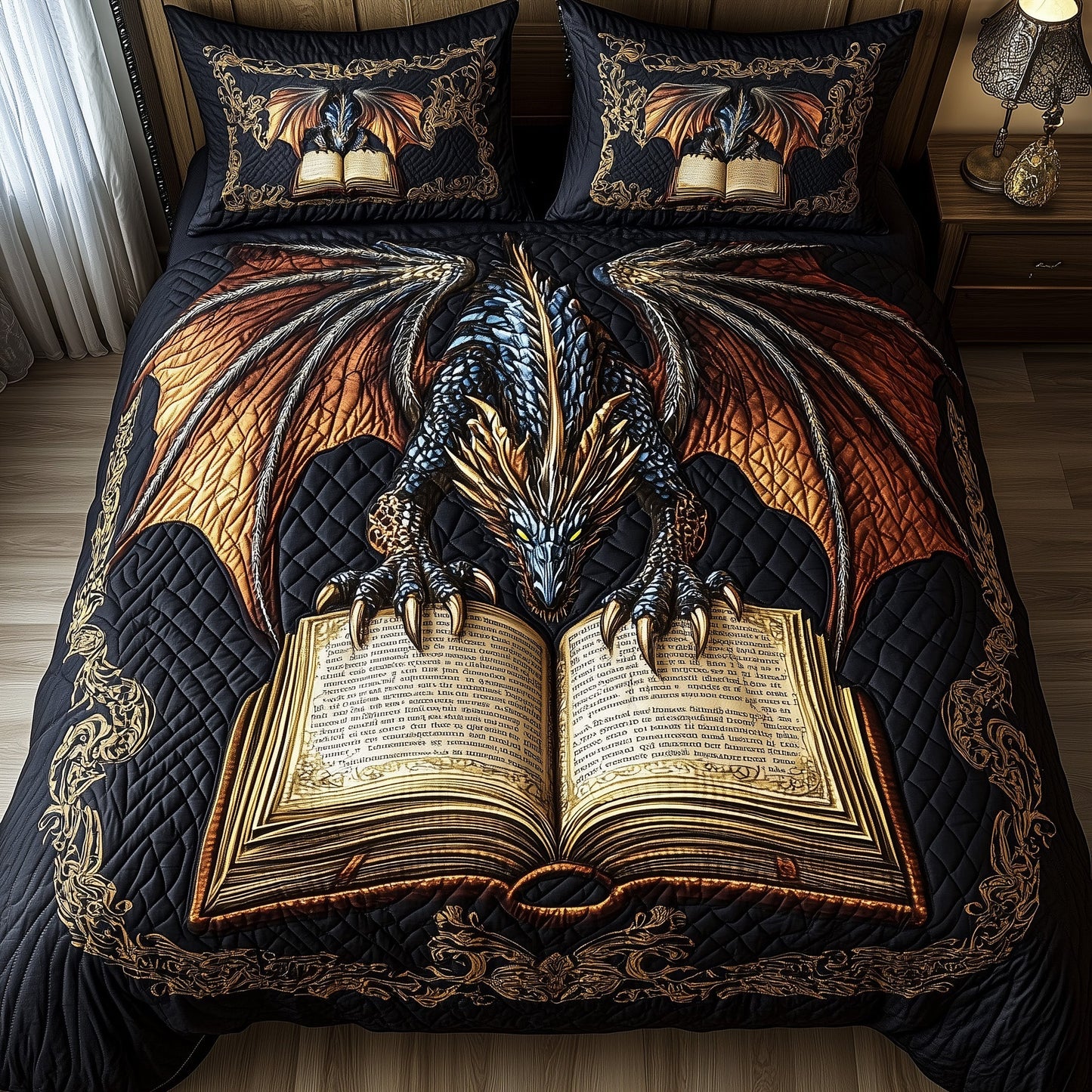 Keeper of Tales 3-Piece Quilted Bedding Set GFTOTP6834