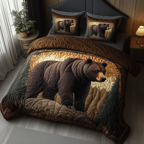 Forest Guardian 3-Piece Quilted Bedding Set GFTOTP7027