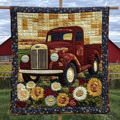 Rustic Roads Truck Quilted Blanket GFTOTP7122