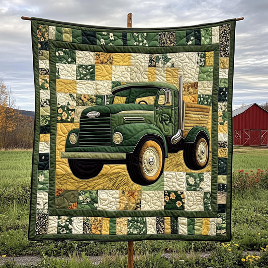 Rustic Roads Truck Quilted Blanket GFTOTP7126