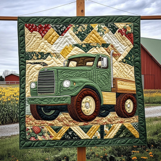 Rustic Roads Truck Quilted Blanket GFTOTP7128