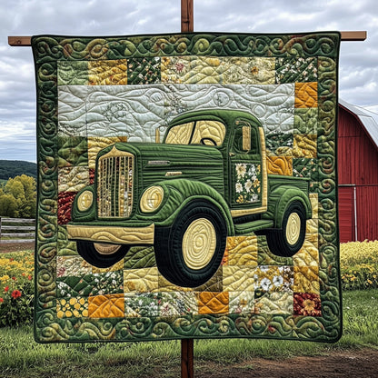 Rustic Roads Truck Quilted Blanket GFTOTP7130