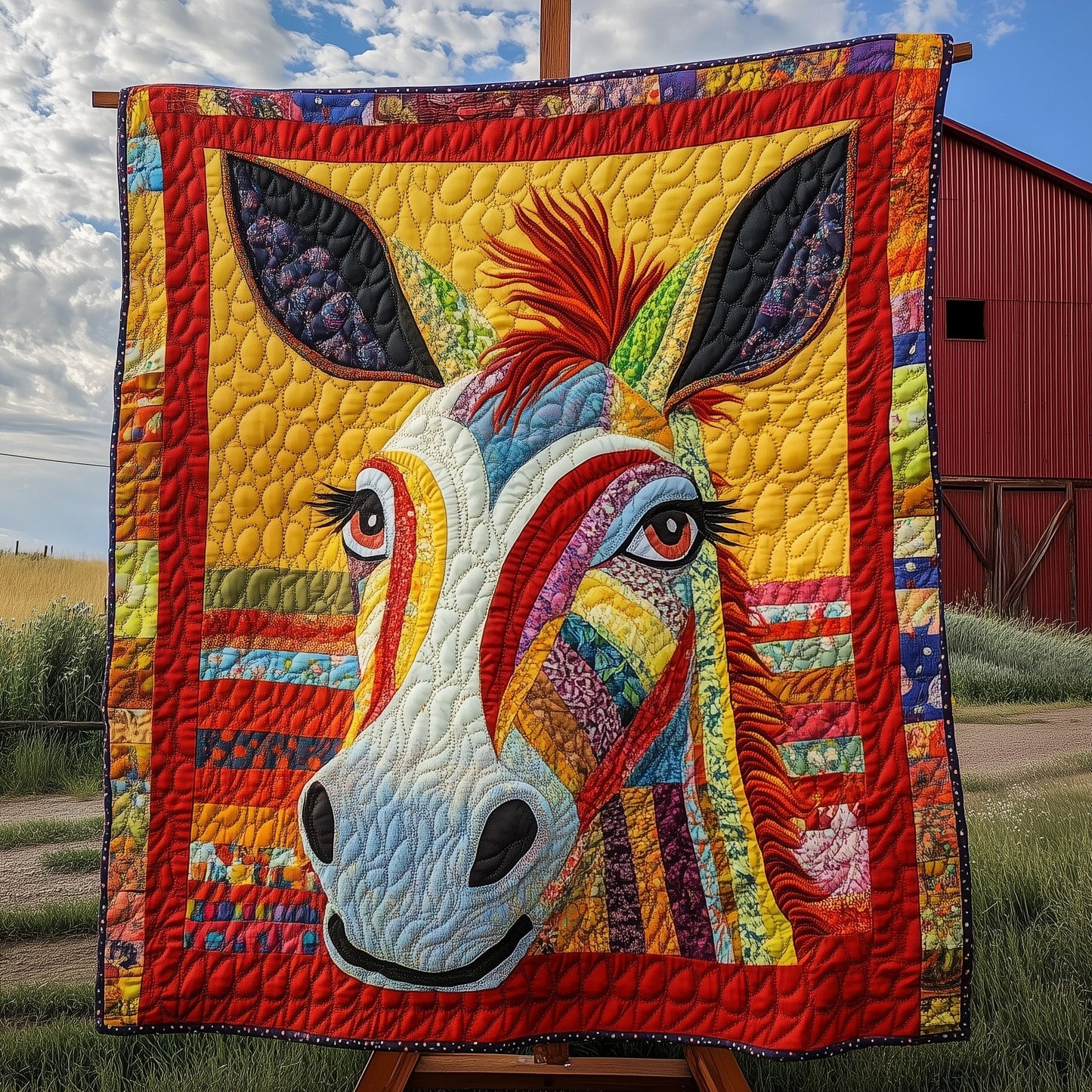 Donkey Snuggles Quilted Blanket GFTOTP7131