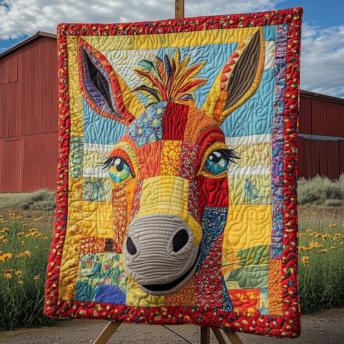 Donkey Snuggles Quilted Blanket GFTOTP7132