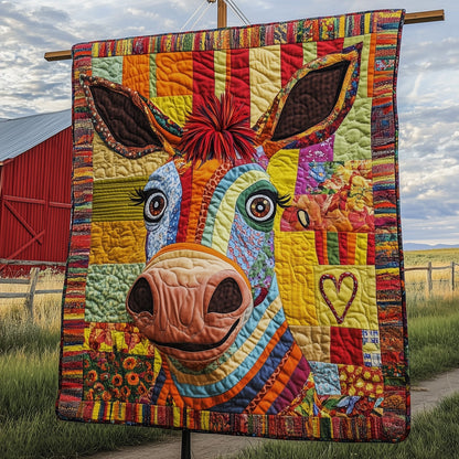 Donkey Snuggles Quilted Blanket GFTOTP7134