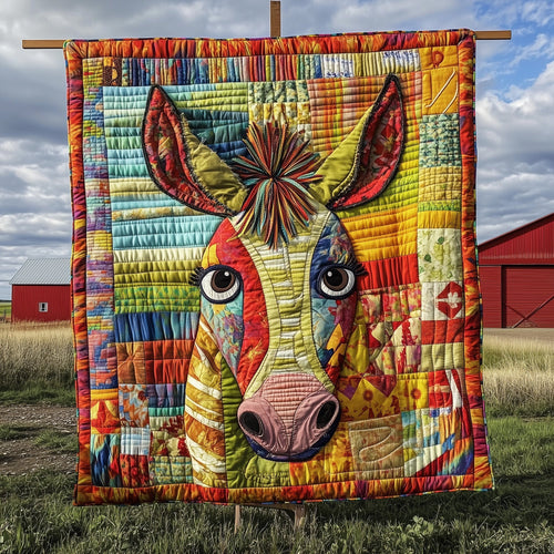 Donkey Snuggles Quilted Blanket GFTOTP7136