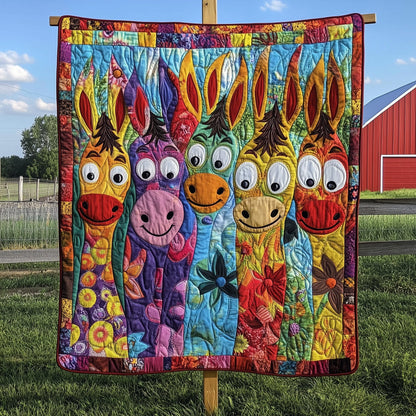 Donkey Snuggles Quilted Blanket GFTOTP7140