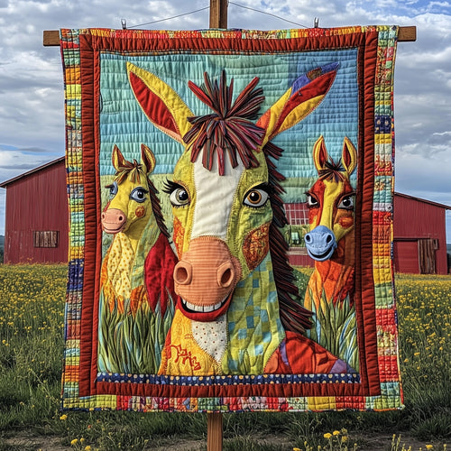 Donkey Snuggles Quilted Blanket GFTOTP7141