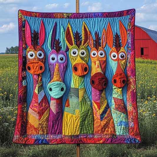 Donkey Snuggles Quilted Blanket GFTOTP7142