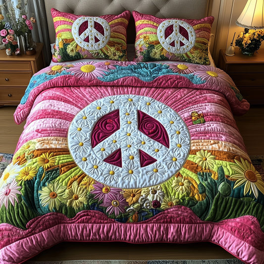 Groovy Dreams 3-Piece Quilted Bedding Set GFTOTP7150