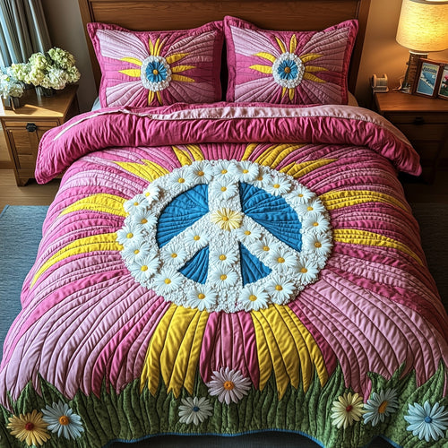 Groovy Dreams 3-Piece Quilted Bedding Set GFTOTP7151