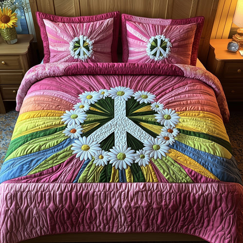 Groovy Dreams 3-Piece Quilted Bedding Set GFTOTP7152