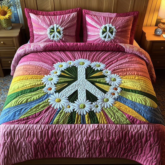 Groovy Dreams 3-Piece Quilted Bedding Set GFTOTP7152