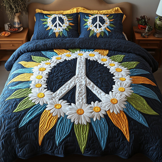 Groovy Dreams 3-Piece Quilted Bedding Set GFTOTP7155