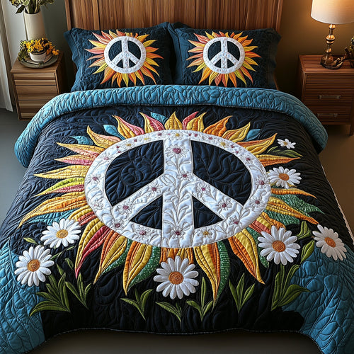 Groovy Dreams 3-Piece Quilted Bedding Set GFTOTP7156