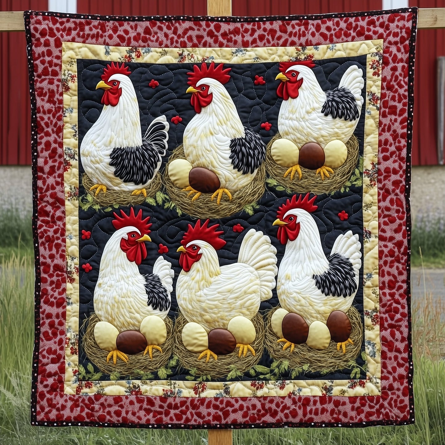 Hen House Quilted Blanket GFTOTP7168