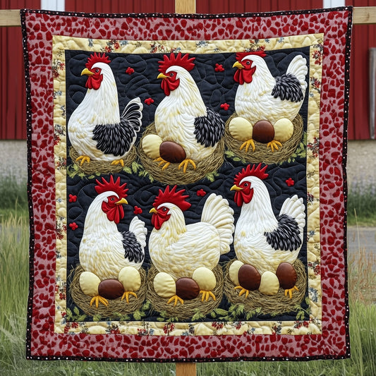 Hen House Quilted Blanket GFTOTP7168