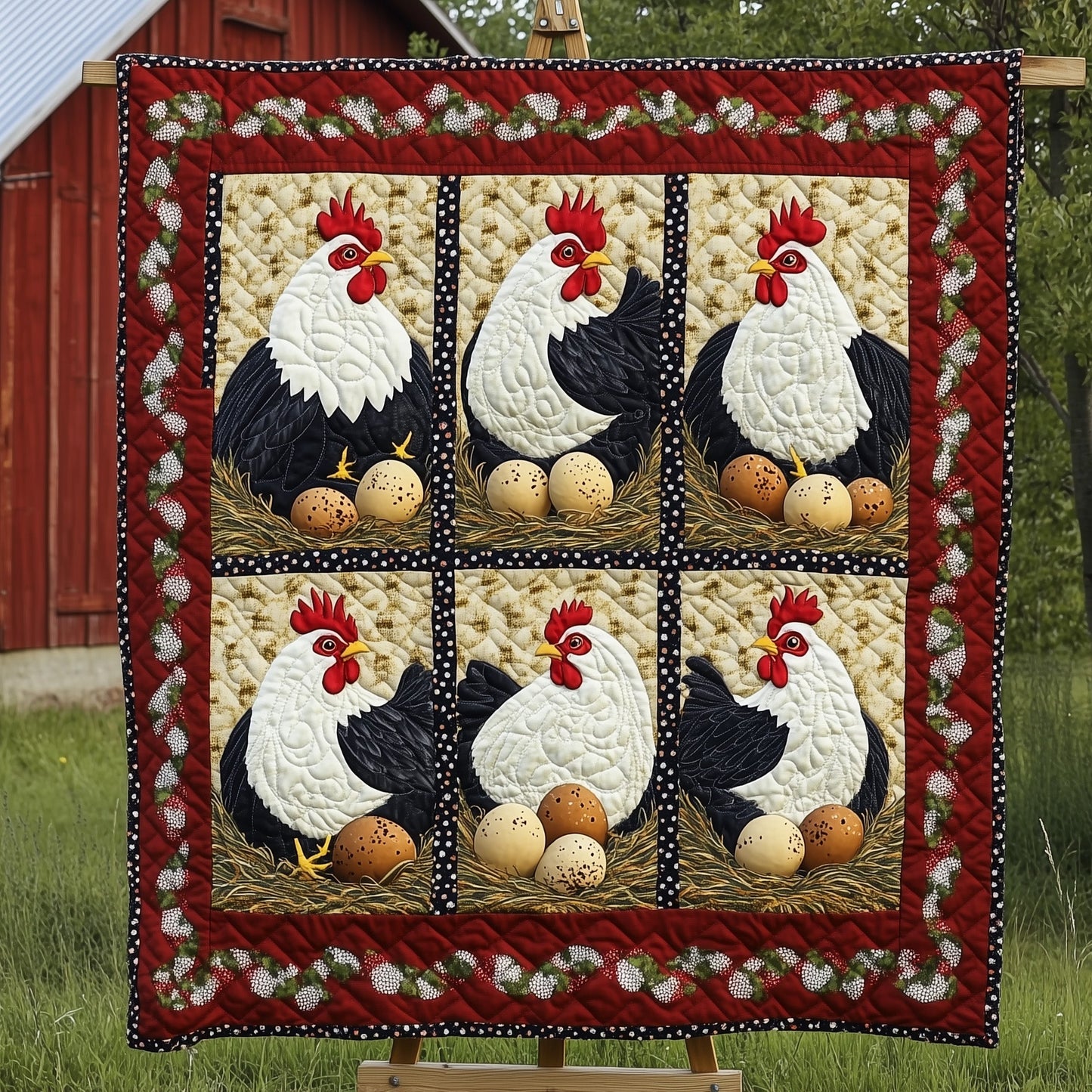 Hen House Quilted Blanket GFTOTP7169