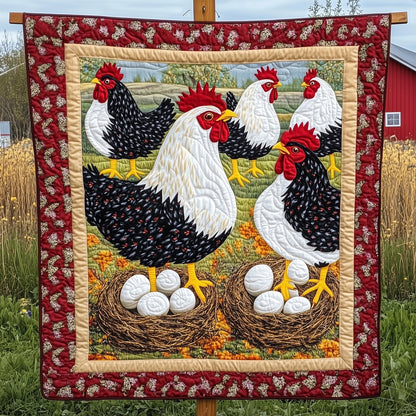 Hen House Quilted Blanket GFTOTP7172