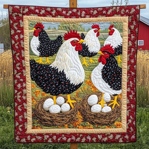 Hen House Quilted Blanket GFTOTP7172