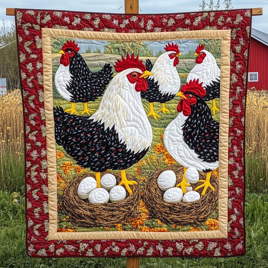 Hen House Quilted Blanket GFTOTP7172