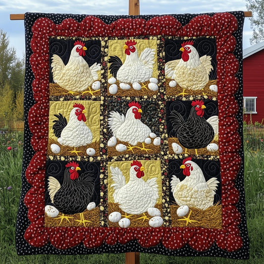 Hen House Quilted Blanket GFTOTP7173