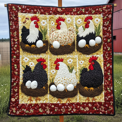 Hen House Quilted Blanket GFTOTP7174