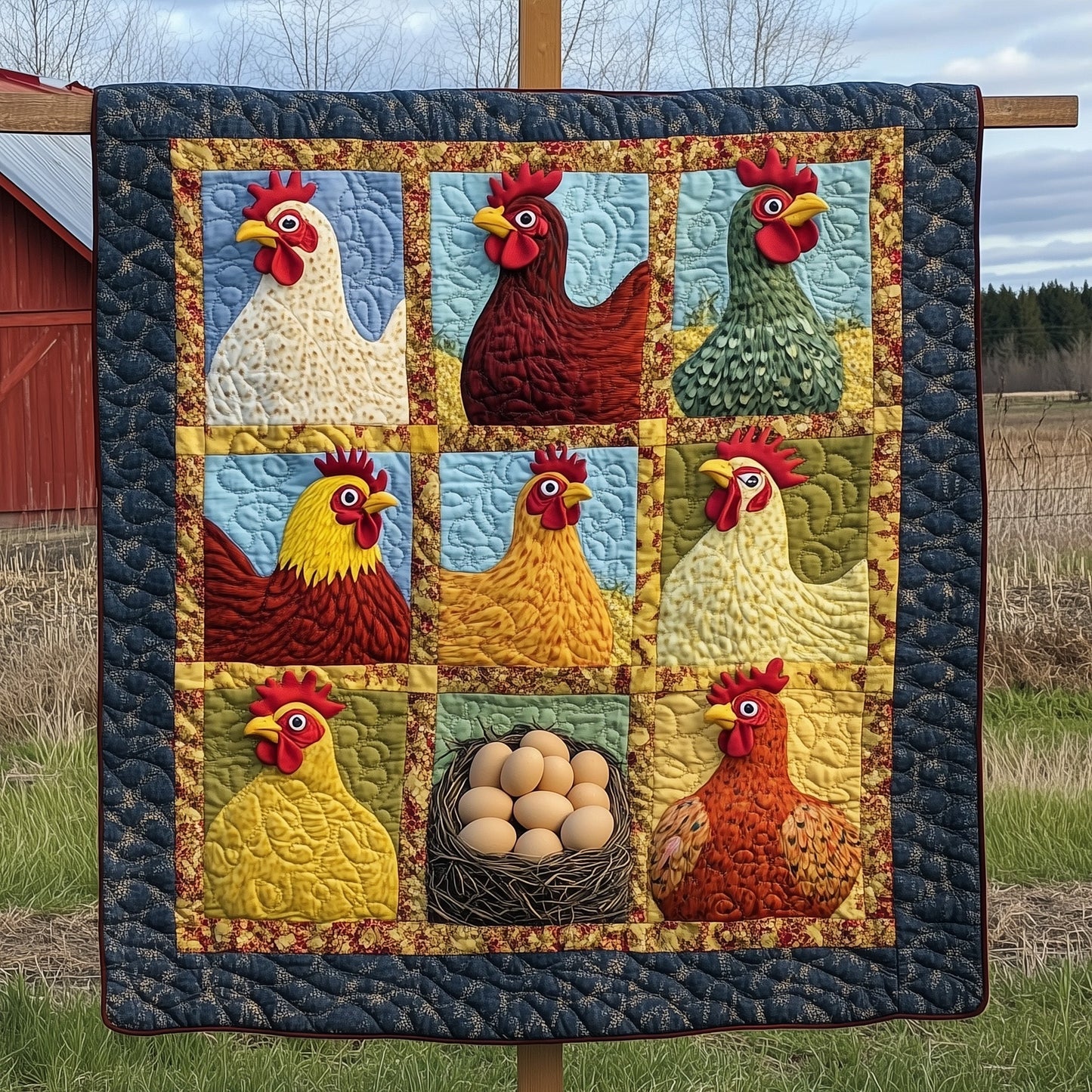 Gathered Nest Quilted Blanket GFTOTP7179