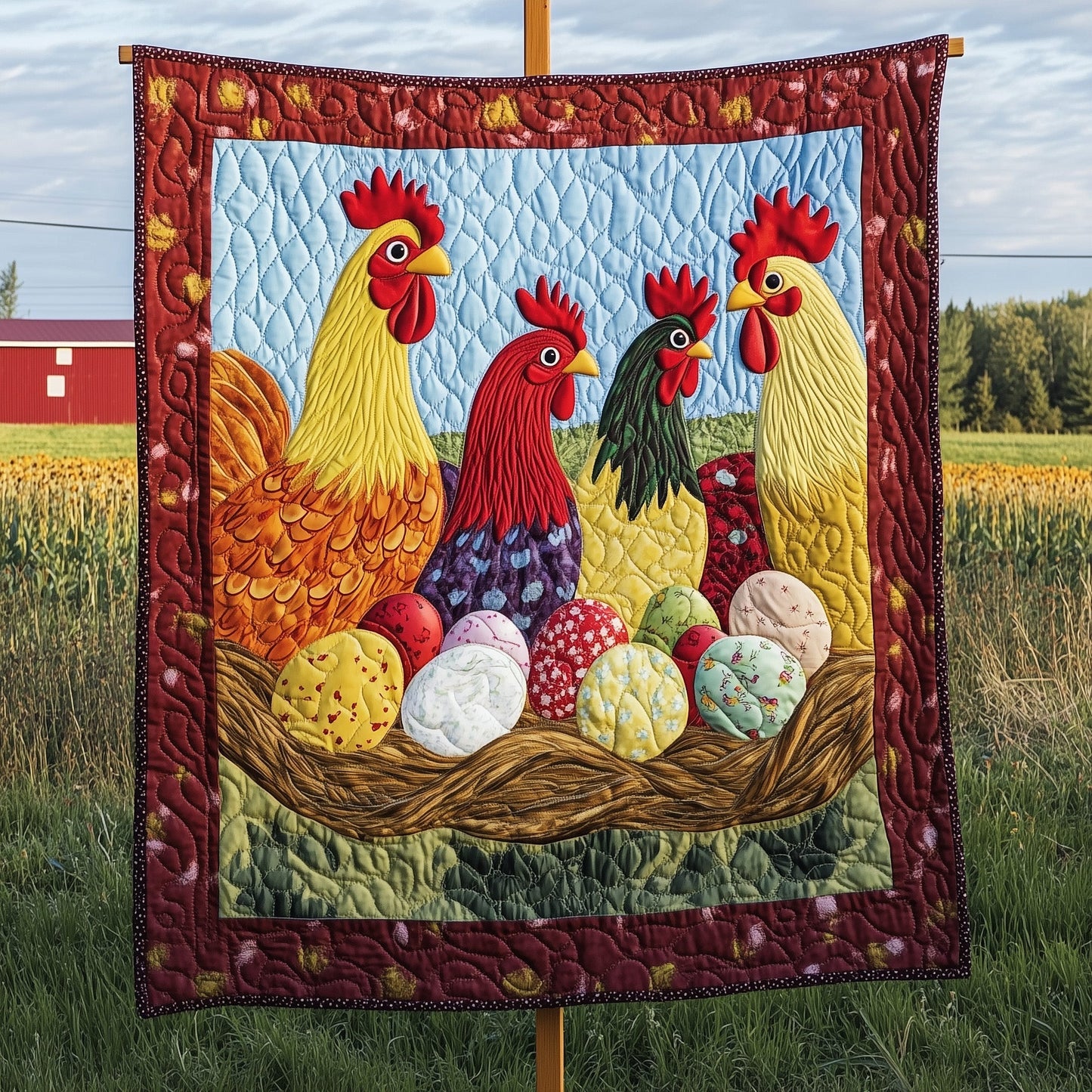 Gathered Nest Quilted Blanket GFTOTP7183