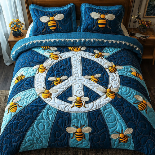 Bee Hippie 3-Piece Quilted Bedding Set GFTOTP7218