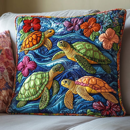 Sea Turtle Serenity Quilted Pillow Case GFTOTP7234