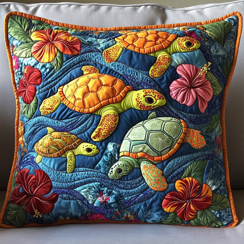Sea Turtle Serenity Quilted Pillow Case GFTOTP7235