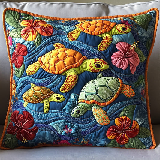 Sea Turtle Serenity Quilted Pillow Case GFTOTP7235
