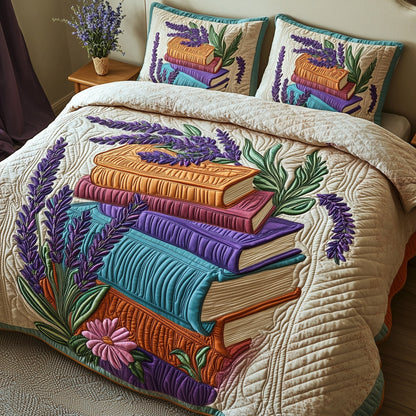 Storytime in Lavender 3-Piece Quilted Bedding Set GFTOTP7263