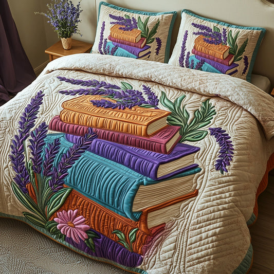 Storytime in Lavender 3-Piece Quilted Bedding Set GFTOTP7263