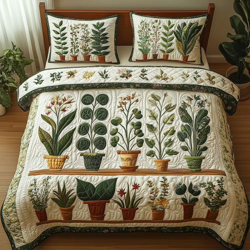 Greenhouse Glow 3-Piece Quilted Bedding Set GFTOTP7280