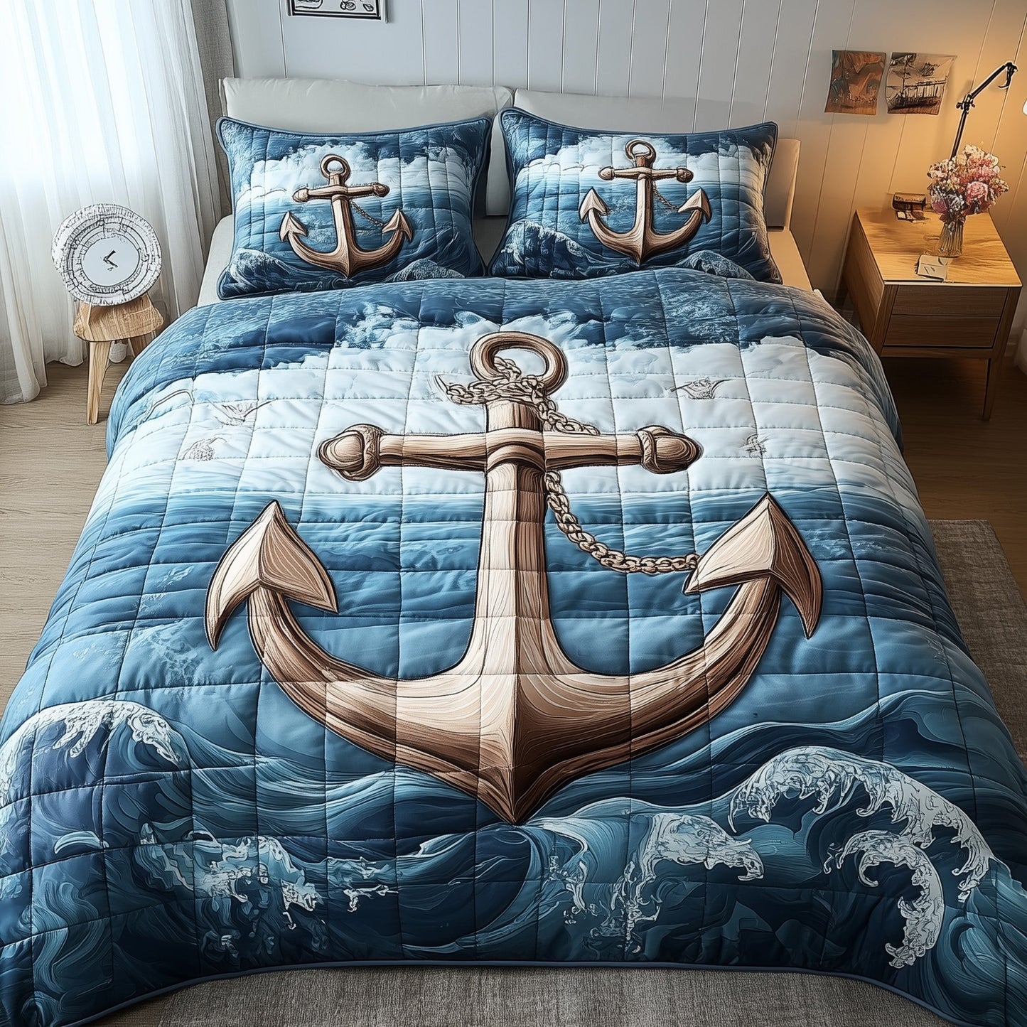 Nautical Anchor Duvet Cover Set GFTOTP7520
