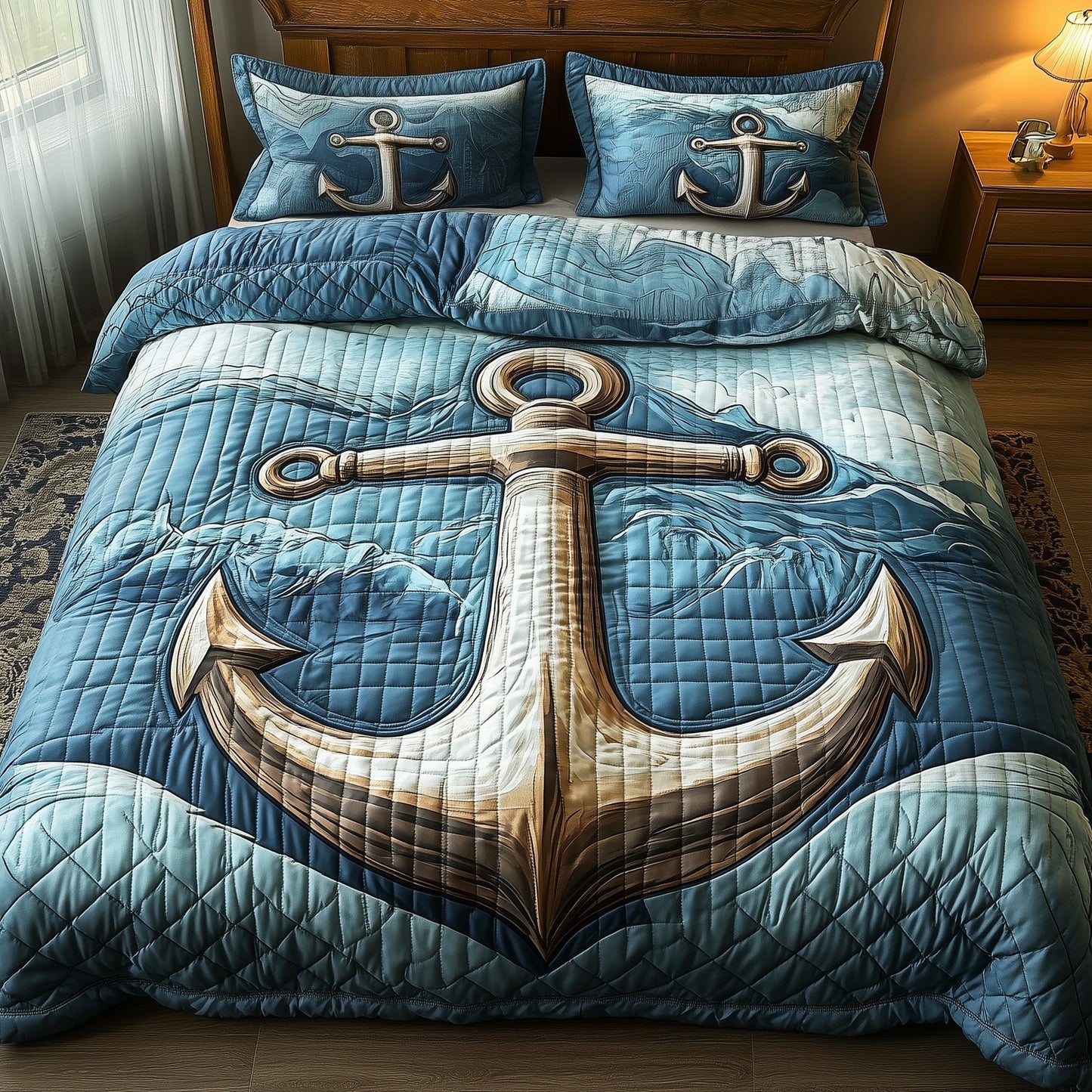 Nautical Anchor Duvet Cover Set GFTOTP7522