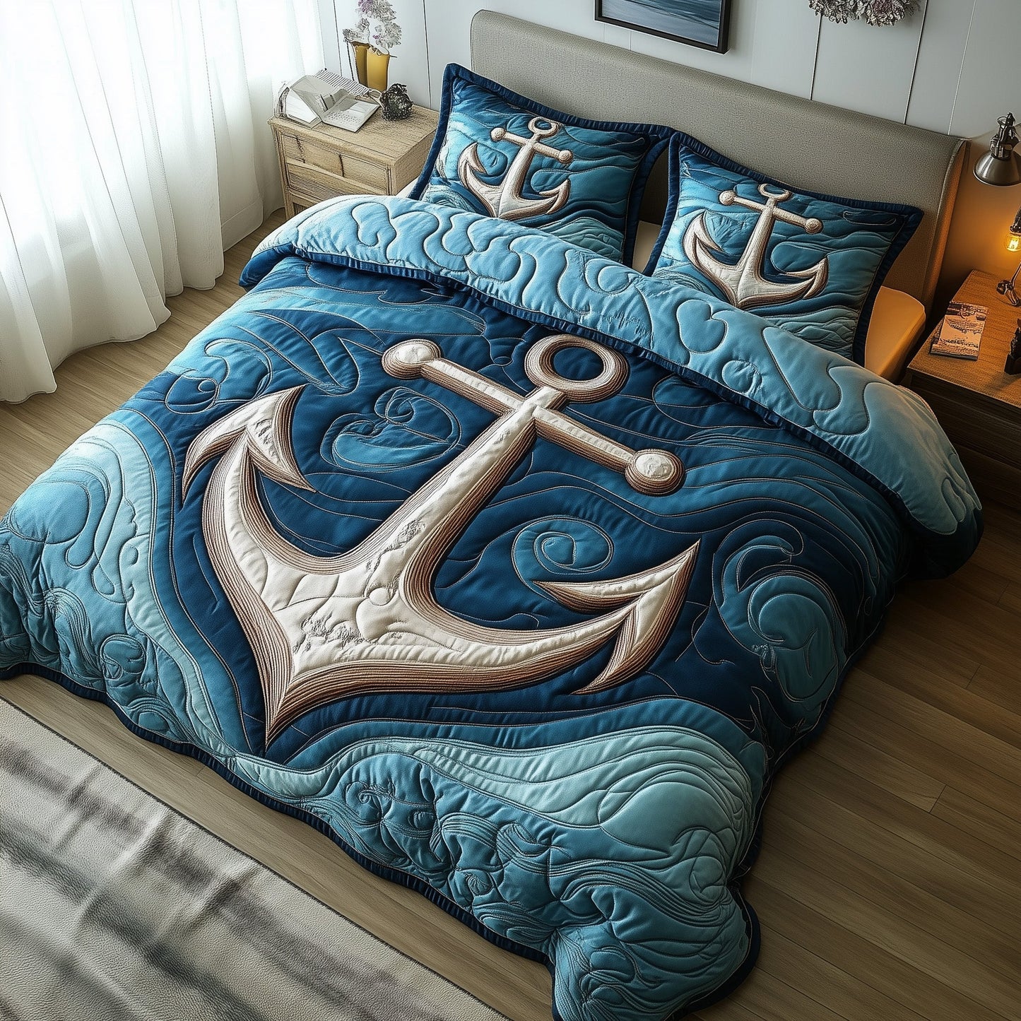 Nautical Anchor Duvet Cover Set GFTOTP7524