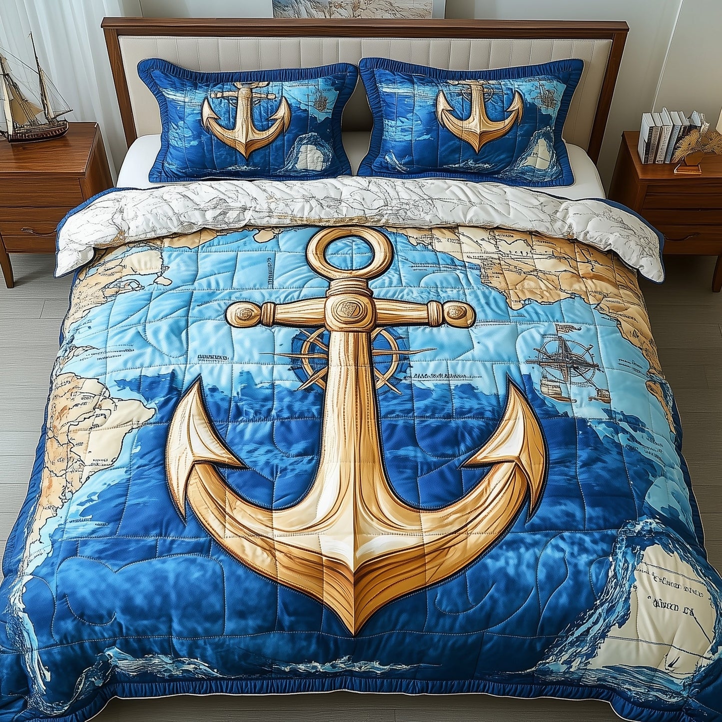 Nautical Anchor Duvet Cover Set GFTOTP7529