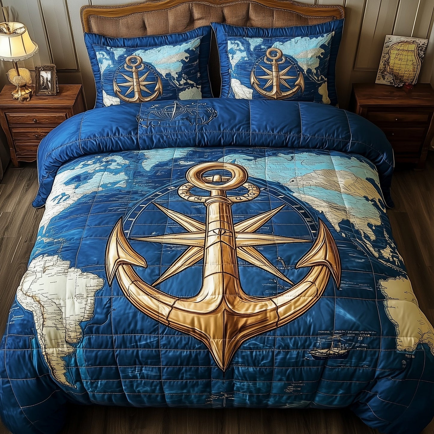 Nautical Anchor Duvet Cover Set GFTOTP7533