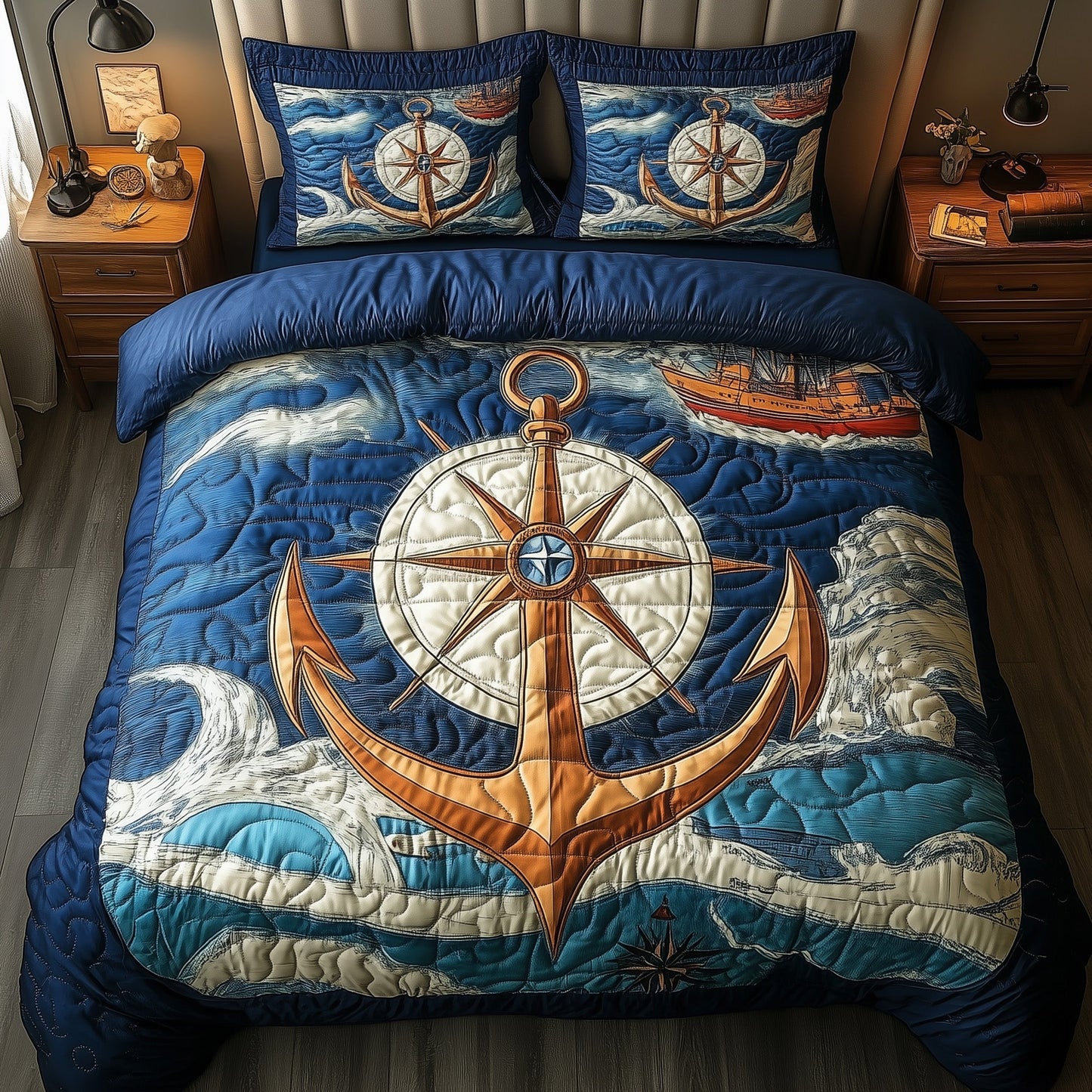 Nautical Anchor Duvet Cover Set GFTOTP7534