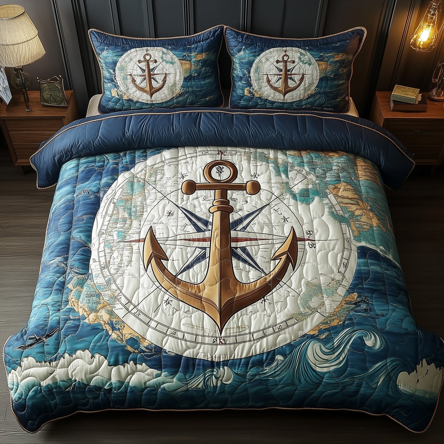 Nautical Anchor Duvet Cover Set GFTOTP7535